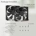 12V DC Fan Strong Quiet 120x120x25mm 12cm Small Cooling Fan 2Pin 2Wire 1600RPM High-Performance PC Fans 120mm 2-Pack