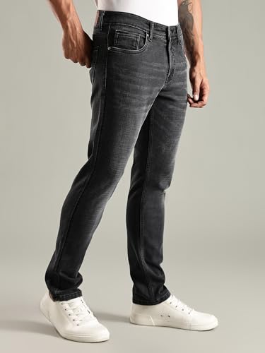 Image of Thomas Scott Men's | Mild Fade | Slim Fit | Denim | Regular Wear | Stretchable | Casual Jeans for Men