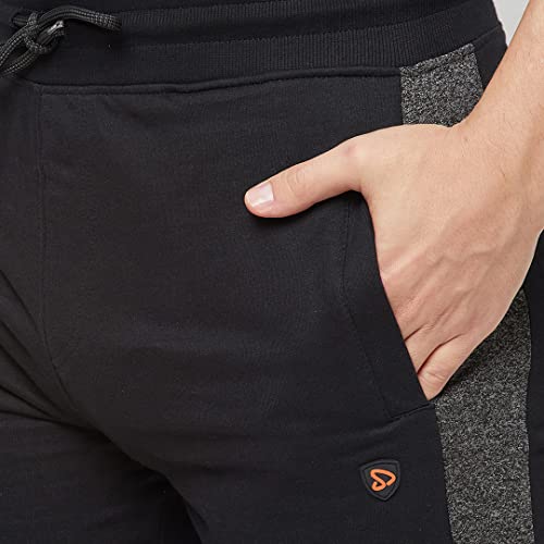Image of sporto Men's Slim Fit 3D- Rib Joggers with Invisible Zipper Pockets