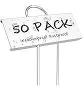 30 Stks Metalen Plant Labels Weerbestendige Markers Herbruikbare Kwekerij Tags Voor Groenten Kruid Zwart