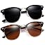 D01-matte Black + Leopard Brown