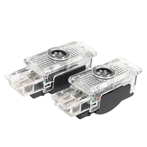 KYPSZQPSH 2X for W203 W240 W209 R199 C SLK CLK SLR Class LED Car Door Logo Projector Ghost Shadow Welcome Light Accessories(for-Mercedes)