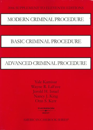 Modern Criminal Procedure, Basic Criminal Proce... 0314168559 Book Cover