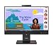 Lenovo ThinkVision T24D-4v Monitor | 24" (60.96cm) FHD IPS 120Hz Monitor | 4ms, 99% sRGB, 5MP IR+RGB Camera, 5Wx2 Speakers| Tilt, Swivel, Pivot, Height Adjust Stand | Black | 64B7UAR1IN