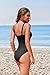 AI'MAGE One Piece Swimsuit Women 2025 Tummy Control Bathing Suits Ruched Modest Full Coverage Swimwear Black L