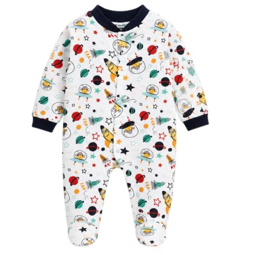 Image of Baby Footed Sleepsuit, Full Sleeve Romper Pack of 3