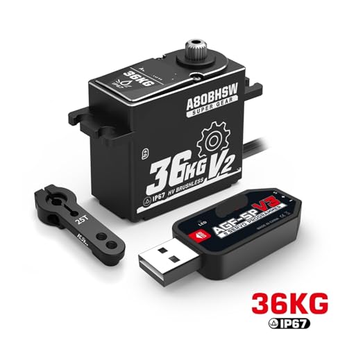 Servo sans brosse A80BHSW V2 haute precision 36KG couple programmable