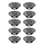Sileduove Runde Lüftungsschlitze aus Edelstahlgeflecht für Möbel und Schränke, bieten Belüftung und Staubschutz mit einem eleganten Metall-Finish (10 Stück)