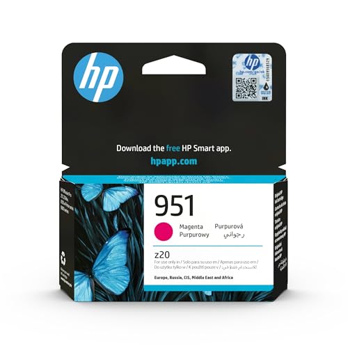 HP 951 CN051AE, Magenta, Cartucho de Tinta Original, de 700 páginas, para impresoras HP Officejet Pro serie 8600, 8100, 251dw y 276sw