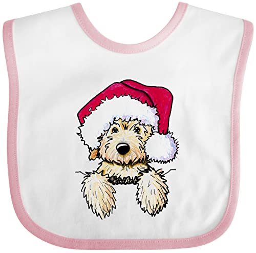 inktastic KiniArt Christmas Goldendoodle Baby Bib - KiniArt