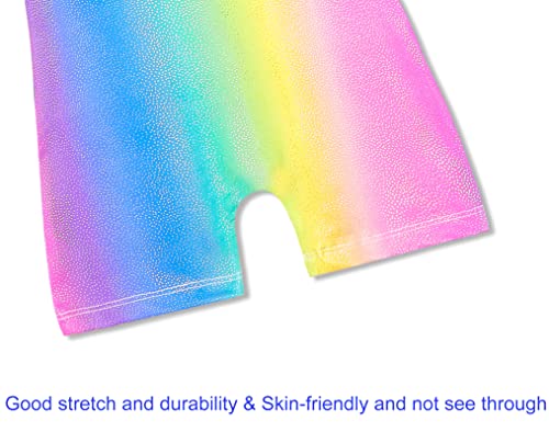 Image of Domusgo Toddler Leotard Gymnastics Long Sleeve, Sparkly Tumbling Dance Leotards for Baby Girls Kids Teens 2-14 Years