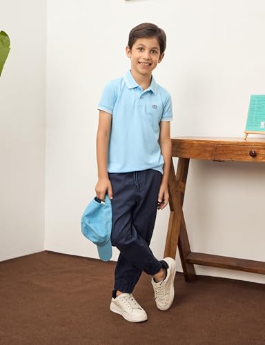 Image of Amazon Brand - Symbol Boy's Cotton Strechable Jogger | Elasticated Waistband and Cuff | Age 2-14 Years