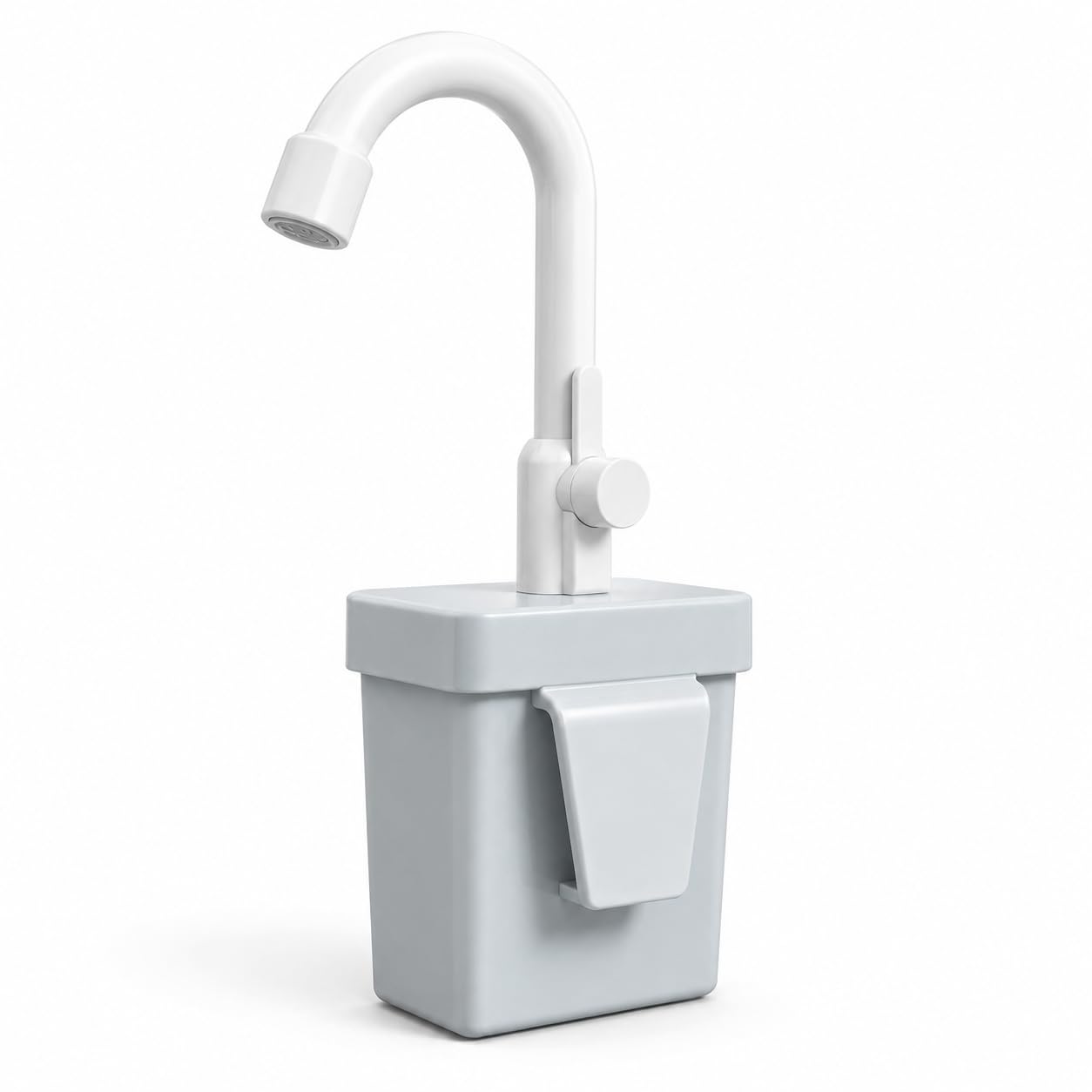 Play Sink with Running Water, Play Sink, Used for Play Sink with Running Water, Faucet Replacement Part, Interactive Kitchen Role-playing, and Group Activities (white)