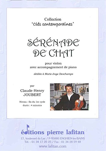 Violon et piano Sérénade de Chat par Claude-Henry Lafitan Joubert