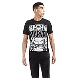  Marvel Hero Eyes Light Camiseta, Negro (Black Blk), XL para Hombre