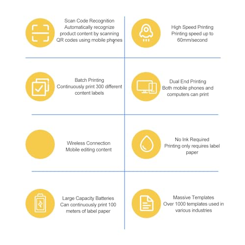 Impressora térmica portátil bluetooth, impressora térmica reable com 1 rolo de papel para impressão