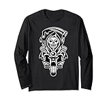 Faucheuse, faucheuse mignonne, moquette, motard, fantôme, crâne, effrayant, Halloween