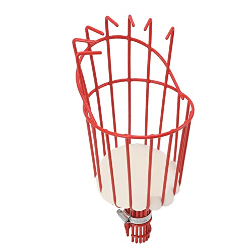 flexman Fruits Picking Basket, 33cm Iron Fruit Harvester Basket Fruits Picking Tool with Basket Telescoping Long Handle for Home Getting Fruits Lemons Guavas