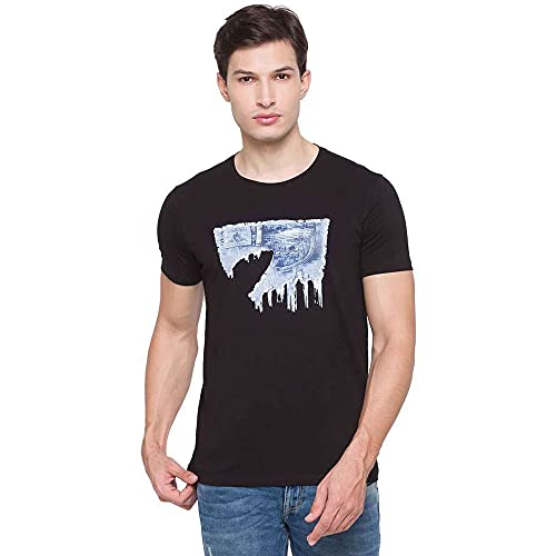 Image of Spykar Men's Solid Slim Fit T-Shirt