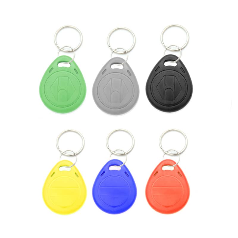 Image of 10pcs Plastic 125KHZ Rewritable Writable ID Cards Keyfobs RFID Copy Key Tags Handheld RFID Copier Writer Readers Duplicator-Re-Writable,Black