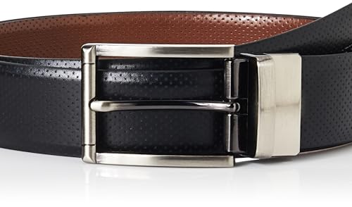 Image of Peter England Men's Reversible Leather Belt & Leather Wallet Combo - Premium Set