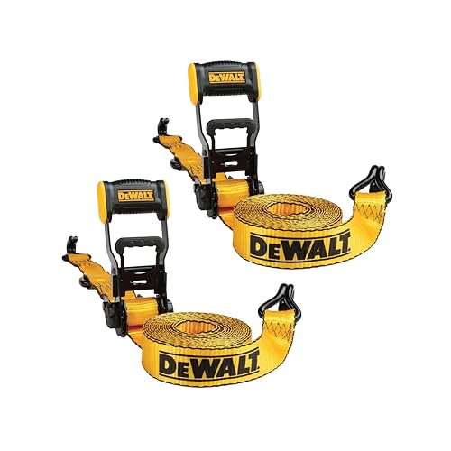 Sangles d'arrimage à cliquet DEWALT pour sécuriser vos meubles en remorque