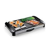 Grill con dos superficie para obtener resultados óptimos, sus dos planchas de aluminio con recubrimiento antiadherente y resistencia de calentamiento te permitirán extraer todo el sabor