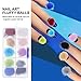FOMIYES 30pcs Removable Nail for Manicure Plush Faux Fur Decorative Accessories Easy to Attach Remove for Home Use Nail Salons