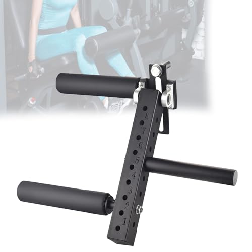 Quixnova - Máquina de extensión de piernas y rizos de piernas, accesorios para entrenamiento muscular de la parte inferior del cuerpo, almohadilla de algodón de 12 mm de grosor, carga máxima de 660