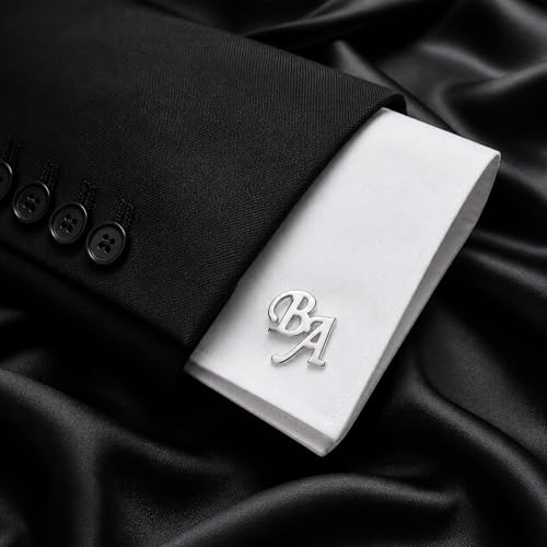 Mancornas personalizadas para hombre grabadas con iniciales miniatura 5