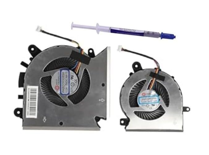 Laptop Internal CPU/GPU Cooling Fan Pair | Compatible with MSI Katana GF76, Pulse GL76, MS-17L1, GF66, 11UC, Pulse GL66 11UEK, MS-1581 Series Comes with High quality (Thermal paste)-picture-12