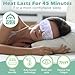 Silicherry 48 Packs Steam Eye Mask Disposable Self Heating Eye Mask for Dry Eyes Spa Warm Sleep for Home Office Travel Eyestrain Relieve