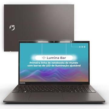 Notebook Positivo Vision i15 Lumina Bar Intel Core i5 11ª gen, 16GB RAM 512GB SSD, Tela 15 Polegadas Full HD Antirreflexo, Linux Debian 10 - Cinza