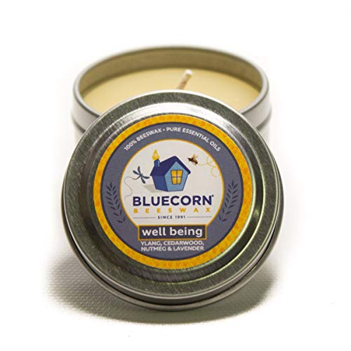 Bluecorn Beeswax Aromatherapy Beeswax Travel Tin (6oz, Well Being)