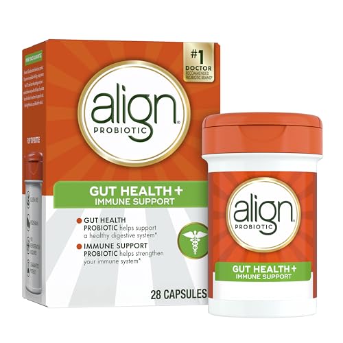 Align Probiotic, Gut Health + Immune Support Probiotic, Probiotics for Women and Men, Probiotics for Digestive Health and Immune Health, #1 Doctor Recommended Brand‡, 28 Capsules