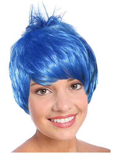 Blue Joyful Pixie Character Costume Wig For Adults and Kids