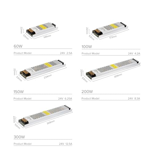 Driver LED 12V 100W ultra fin à dissipation thermique passive - 5