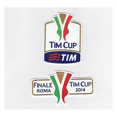  Stilscreen Patch Tim Cup + Finale Roma Coppa Italia 2013/14 - One Size, Bianco