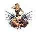 AJ's Signs & Apparel Army 5" Pinup pin up Girl Vinyl Sticker,Cars Trucks Vans Walls Laptop
