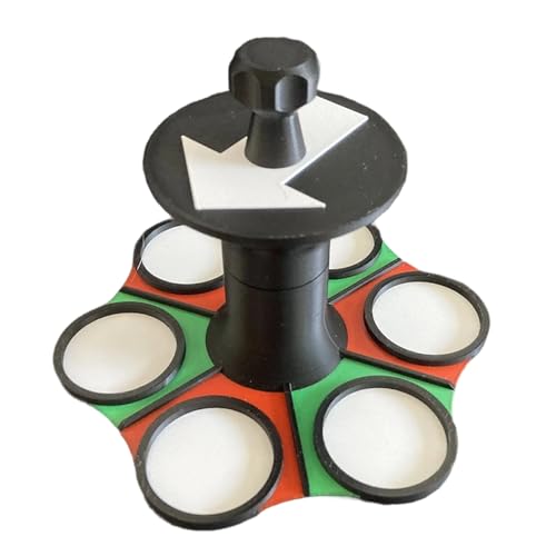 Rueda de ruleta, juego de beber para adultos, spinner divertido para fiestas con soporte para vasos de chupito, herramienta de entretenimiento para eventos festivos, empresas, construcción de equipos