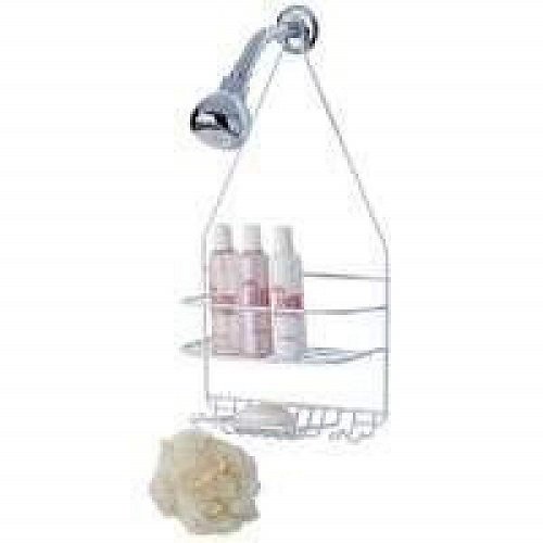HomebasixSC-25-PE-3L Small Shower Caddy, White