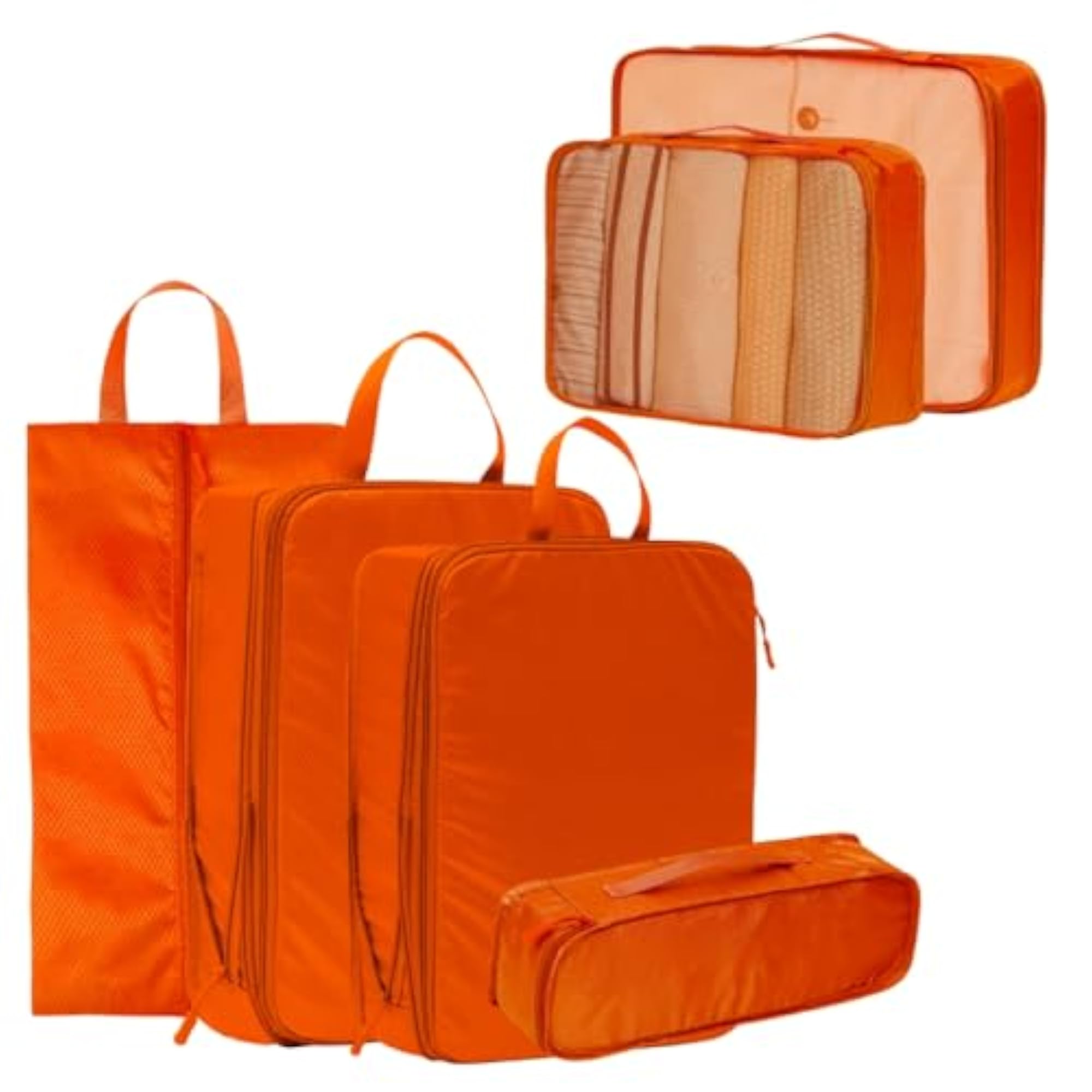 6 Pcs Set Packing Cubes for Travel Organizer Bags