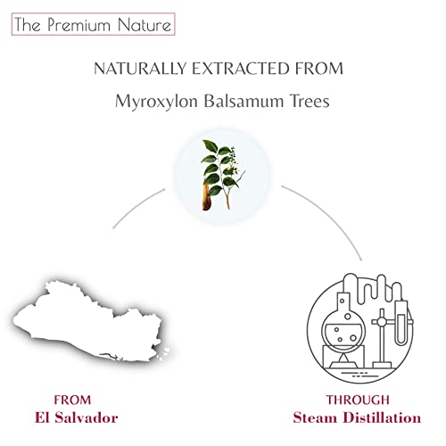 Image of Peru Balsam Essential Oil for Diffuser | 100% Natural | Peru Balsam Oil for Skin & Aromatherapy | Essential Oil for Candle Making | Sweet & Balsamic Scent, 15 mL