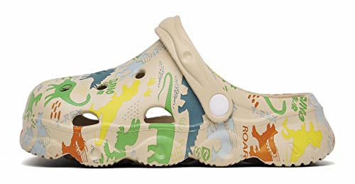 Image of INMINPIN Kids Cute Clogs Cartoon Garden Shoes Boys Girls Slides Slippers Indoor Outdoor Children Water Shower Beach Pool Sandals