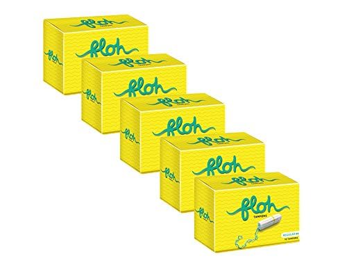 FLOH Tampons For Periods Regular Flow (Pack of 5) | 100% Organic Cotton (50 Pieces) | Tampons For Swimming | Safe, Soft & Comfortable, Stain-free periods, Rash-free, Prevents odour | Skin Friendly | FDA Approved (B0CTD42NCQ) Amazon Price History, Amazon Price Tracker
