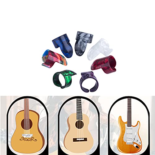 Générique 1pc Pouce Prend la Guitare Main Droite Pouce Fixe Jeux de médiators Couleurs au Hasard très Pratique et… - Les Beatles, Paul McCartney, John Lennon, RIngo Starr, George Harrison Générique 1pc Pouce Prend la Guitare Main Droite Pouce Fixe Jeux de médiators Couleurs au Hasard très Pratique et…