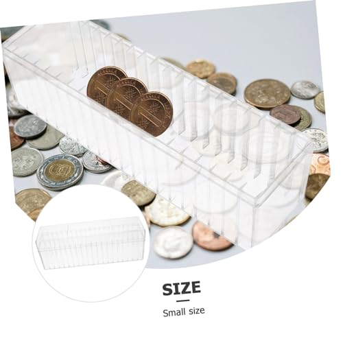 Caja organizadora transparente para 20 monedas miniatura 4