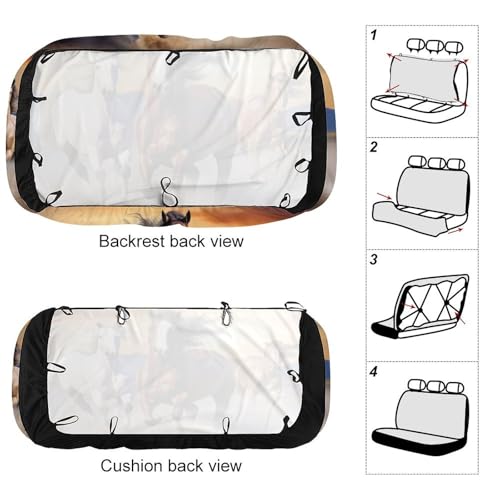 Housse de siège arrière imperméable et antidérapante pour auto