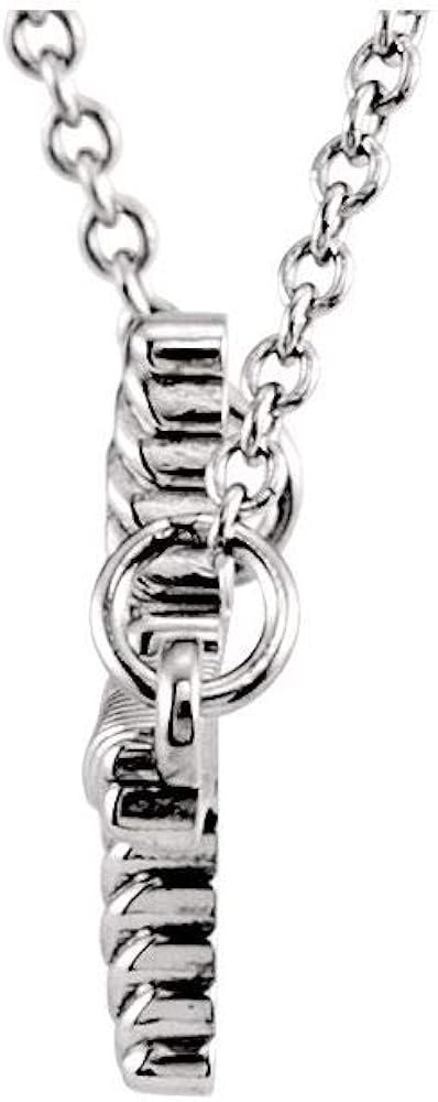 Miniatura 2 de Collar con colgante de cruz cruzada 0445 x 0793in 0787in x 0433in