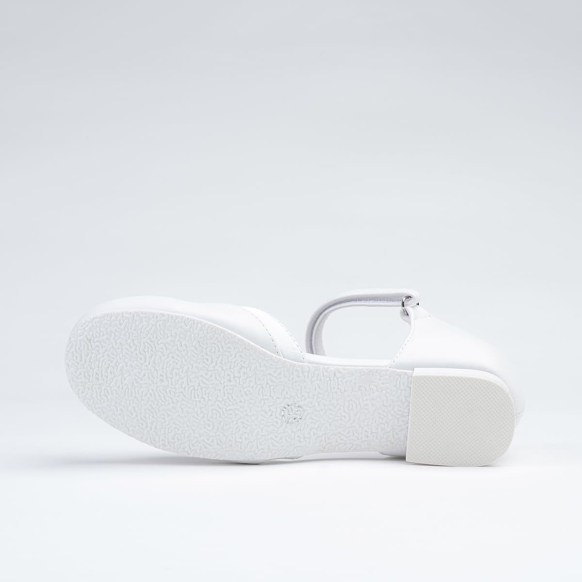 WK Mädchen Klettverschluss Halbschuhe mit Lederinnensohle | Kommunion | Elegant | Für eine kleine Prinzessin |